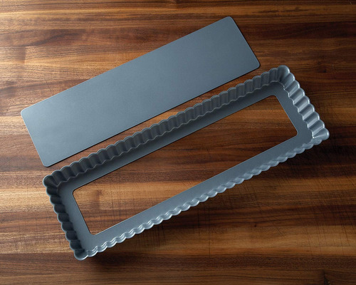 Molde antiadherente rectangular desmontable para tartas de 35.5cm