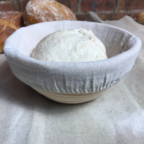 Banneton redondo para pan con forro de lino #2690RNDL – Sassafras