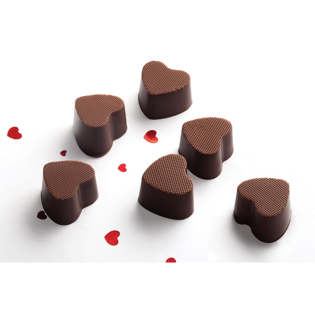 Moldes de silicona chocolate o masa: MOLDE SILICONA CORAZON c/OSITOS Y  CORAZONES (CNA)